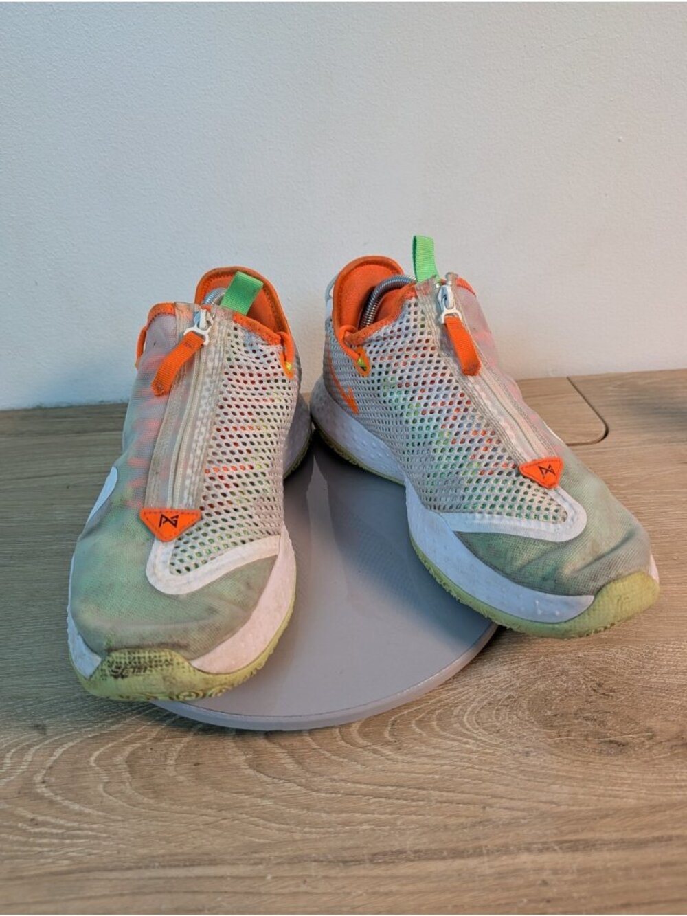Nike PG 4 Gatorade Shoes Mens Size 11 Green Orange Low Top Basketball CD5078-100